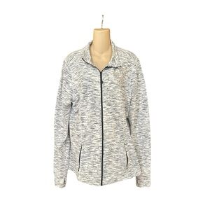 REN Athletics Heathered Gray Front Zip‎ Jacket